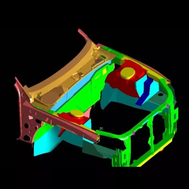 Μήτρα σφράγισης συγκροτήματος χώρου κινητήρα αυτοκινήτου