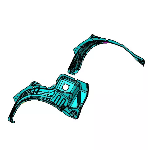 Καλούπι έγχυσης καλύμματος τροχού αψίδας τροχού αυτοκινήτου